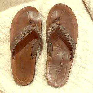 Keen leather flip flops